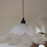 Large glass "flower" pendant light