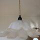 Grande suspension "fleur" en verre