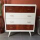 Vintage rosewood chest of drawers with 4 drawers from the 1960
