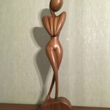 Walnut wood sculpture