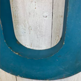 Letter U vintage sign