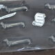 Holder knives dachshund silver metal goldsmiths