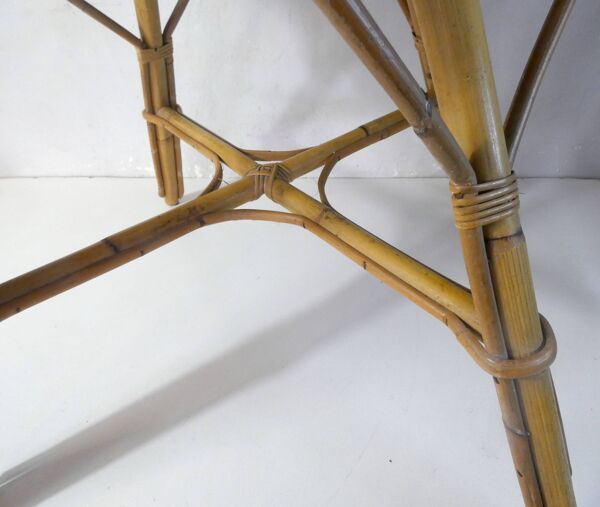 Table basse en rotin