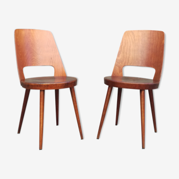 Pair of Baumann Mondor bistro chairs