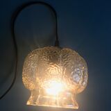 Suspension boule en verre moulé