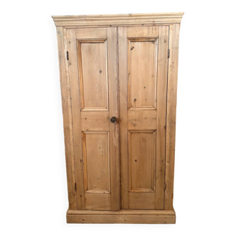 Vintage pine tall pantry linen cupboard