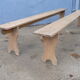 Paire de bancs de table de ferme