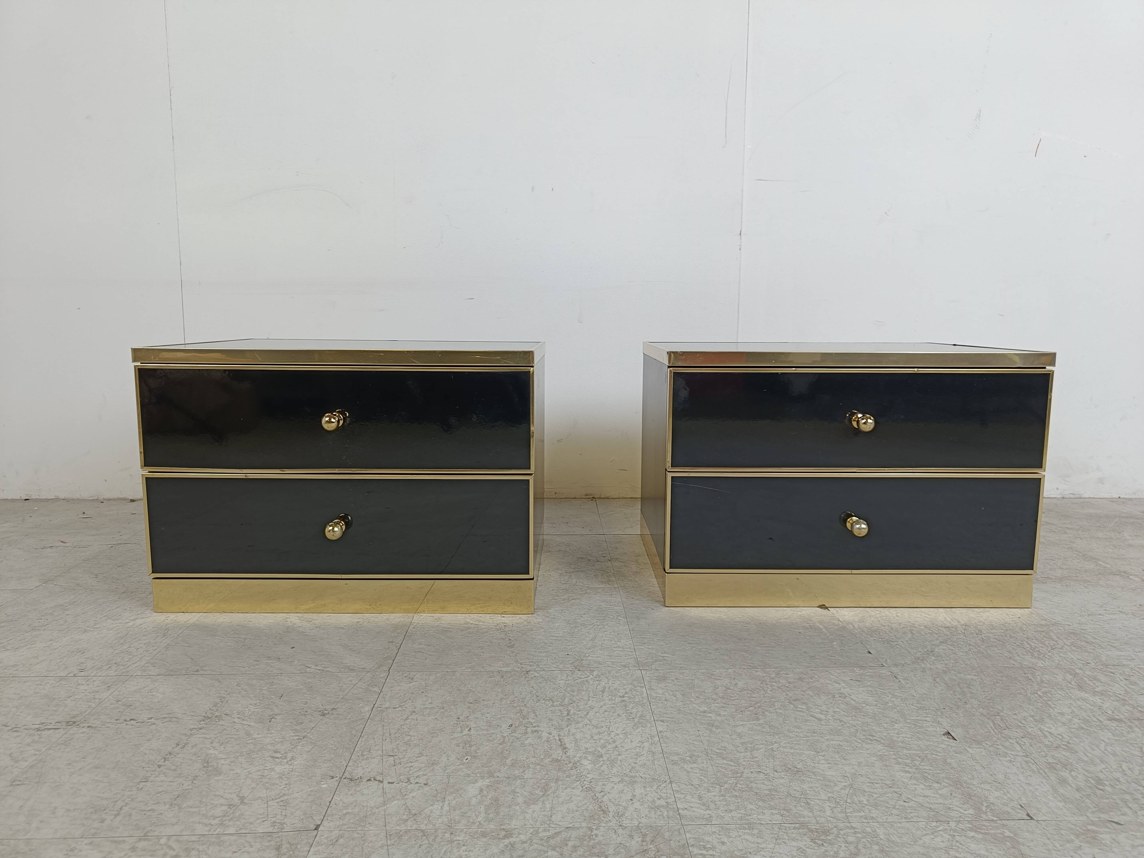 Pair of bedside cabinets, 1970s