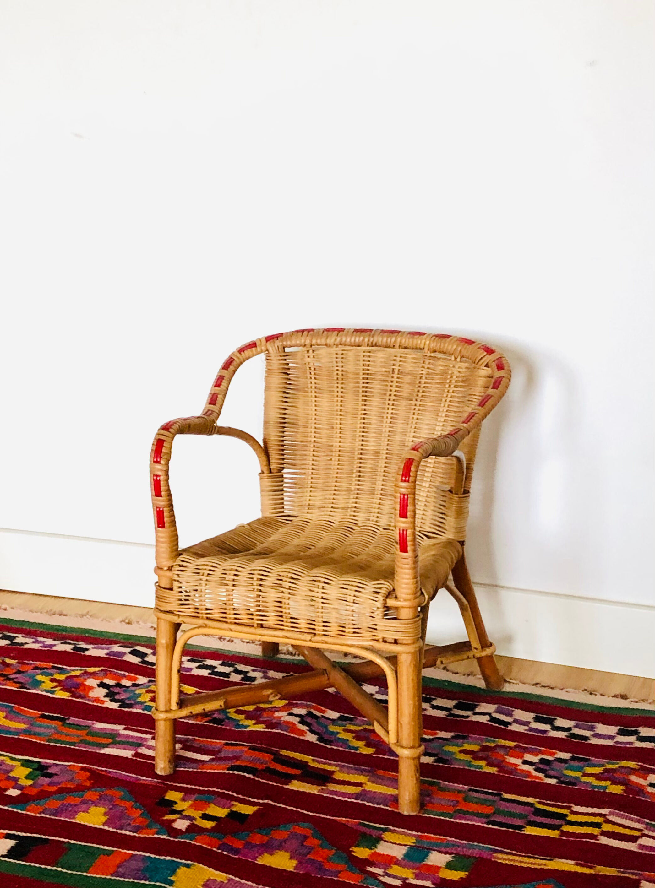 Rattan and wicker children's chair