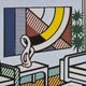 1980s Original Roy Lichtenstein "Interior With Skyline" Limited Edition Lithograph