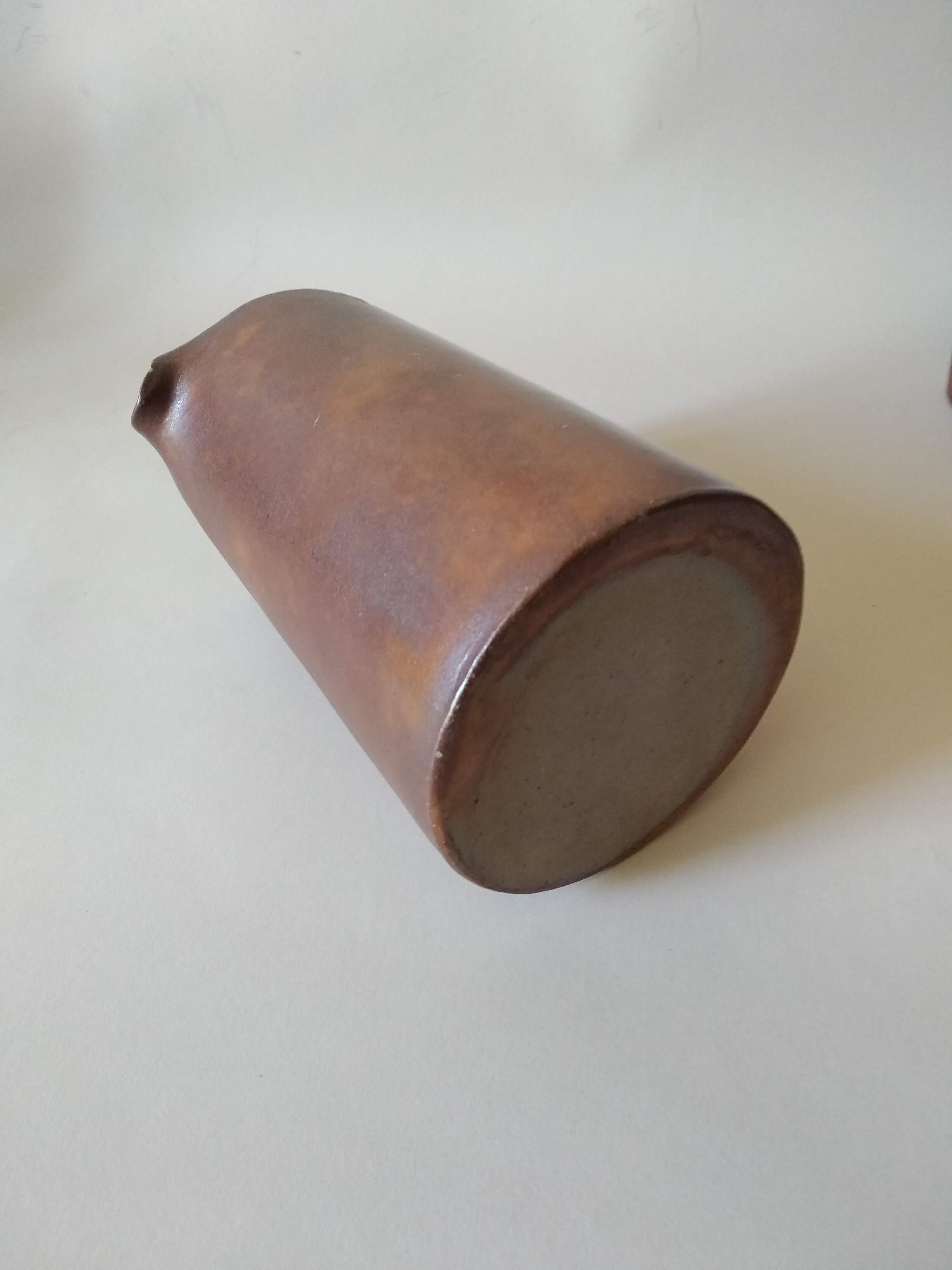 Service orangeade artisanal stoneware vintage 70