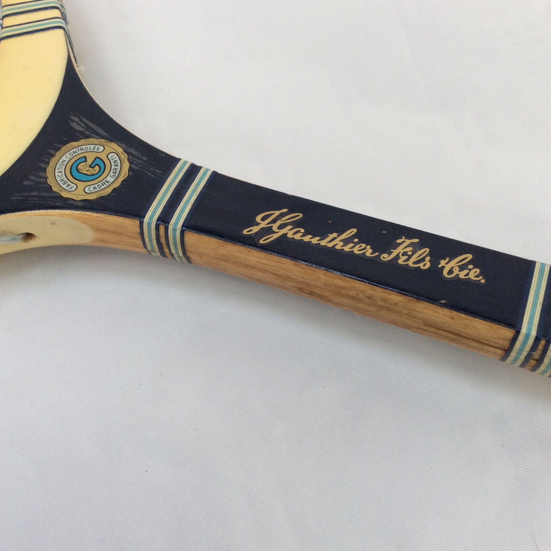 Vintage tennis racket signed