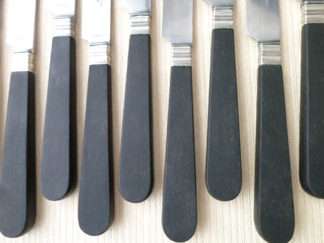 box of 12 table knives and 12 cheese knives Thiebaut Astruc de Lille