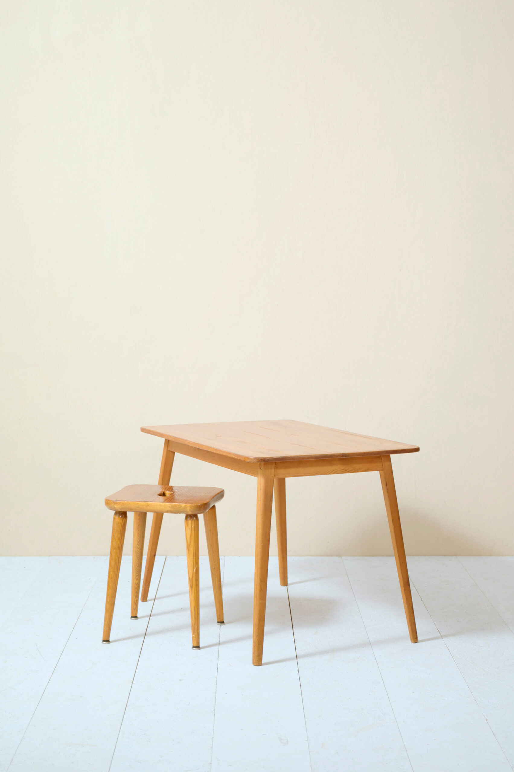 Swedish desk and stool by Göran Lalmvall 1940/50