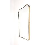 Large Italian mirror from the 1950s, 71x55 cm.