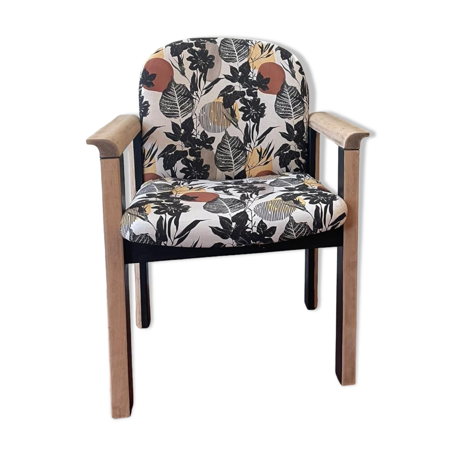 Autumn Printed Wood Armchair