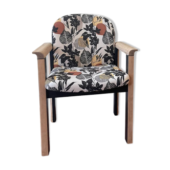 Autumn Printed Wood Armchair