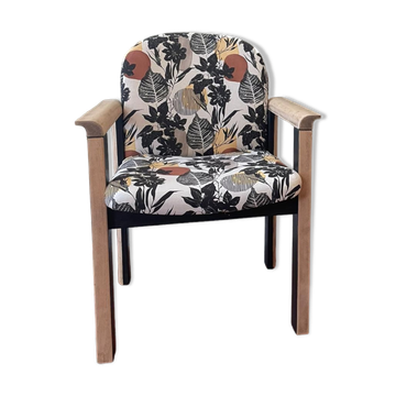Autumn Printed Wood Armchair
