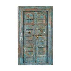 Porte en bois à la patine