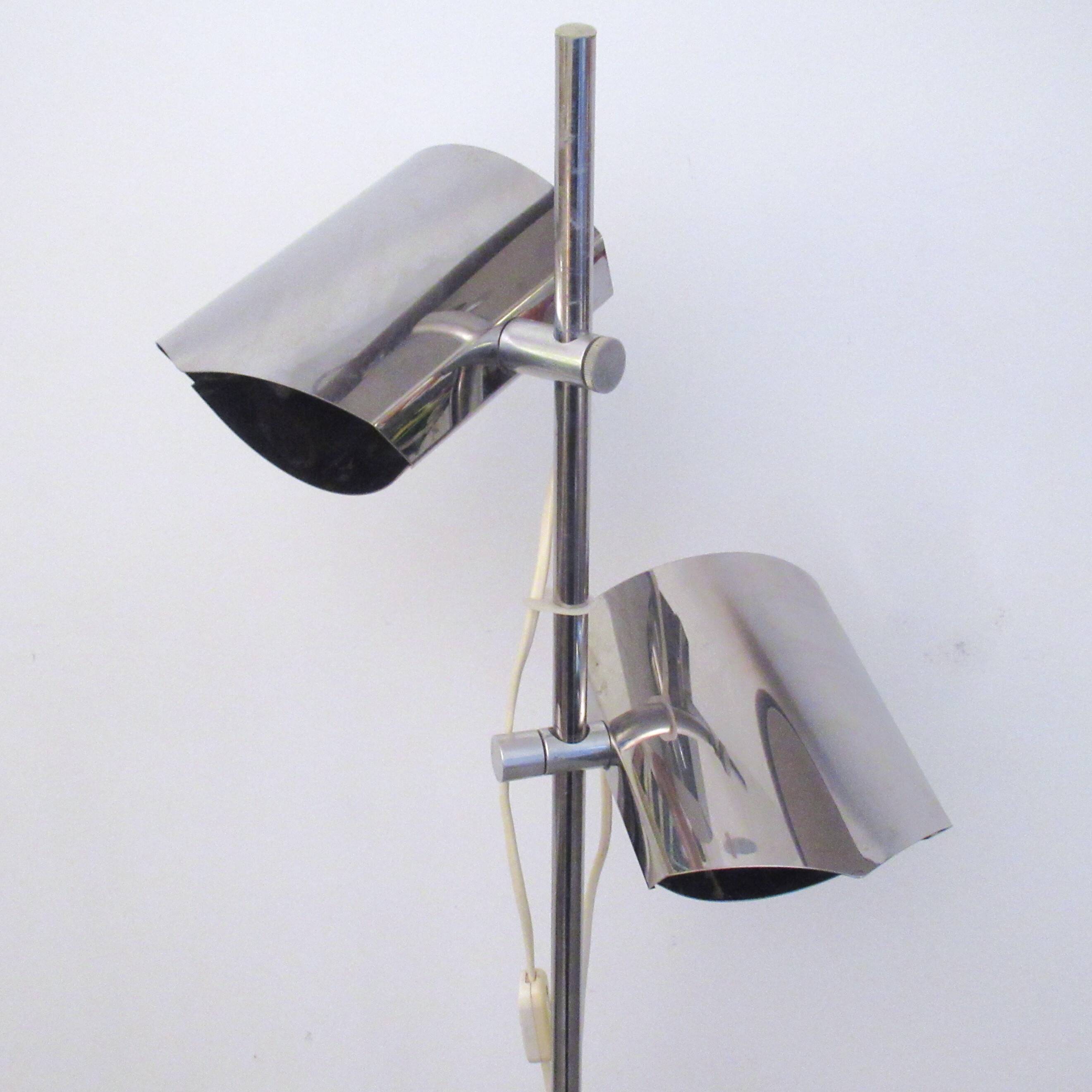 Lampadaire chromé Années 70