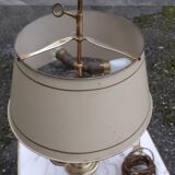 3-branched lampshade lamp sheet gilded bronze pietement