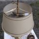 3-branched lampshade lamp sheet gilded bronze pietement