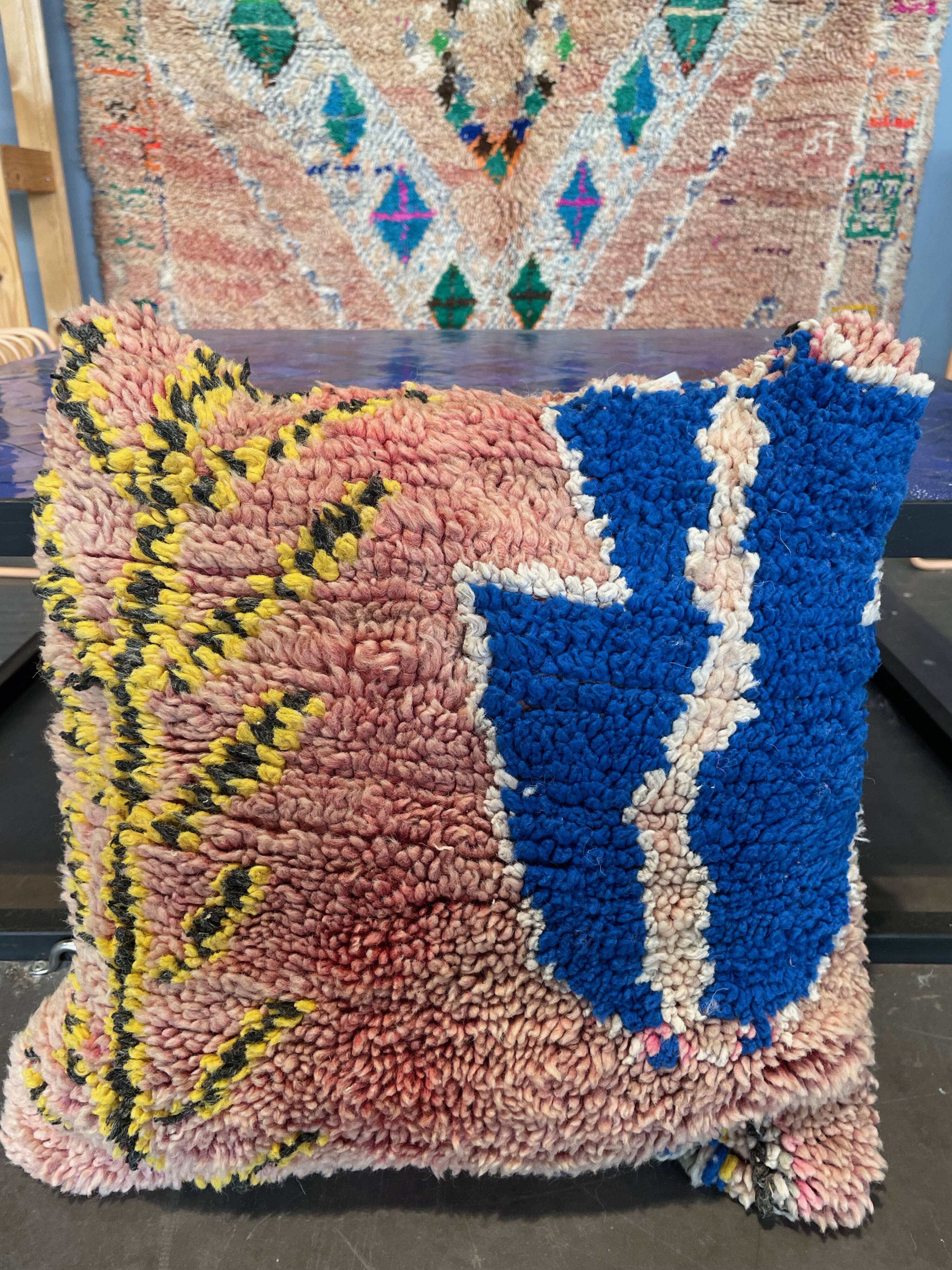 Moroccan wool cushion cover