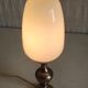 Table lamp in brass and opaline globe - mid 20th century.