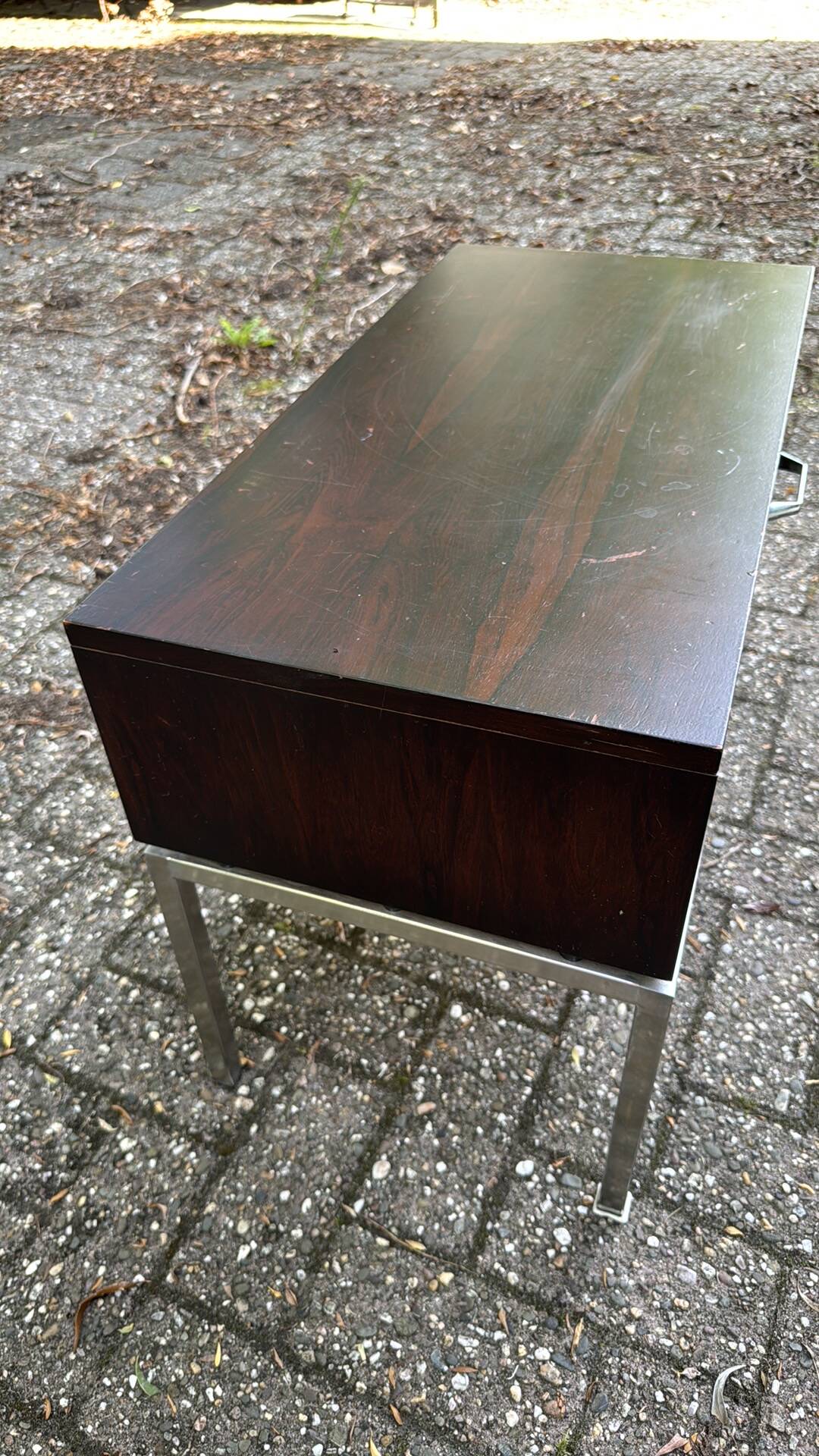 Table de chevet en palissandre vintage