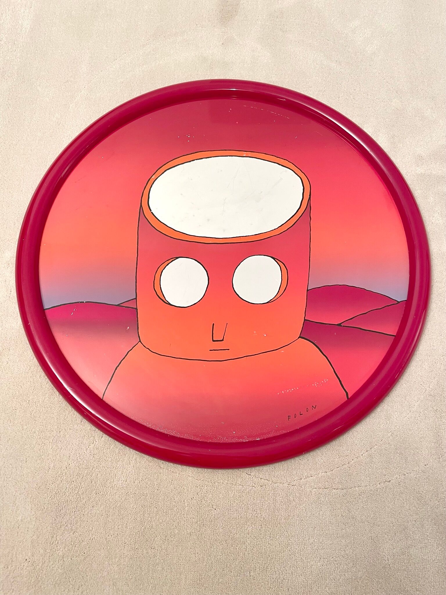 Réflexion mirror by Jean Michel Folon, 1970