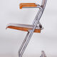 Restored bauhaus folding chair, beech plywood, revived polish, czechia, 1930s