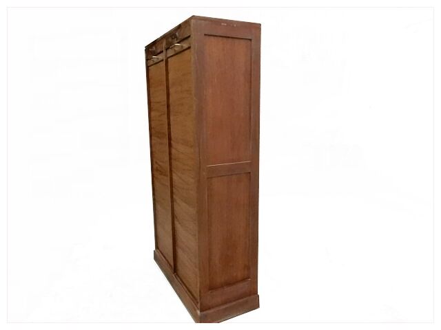 Old binder with double curtain vintage 1950 wooden