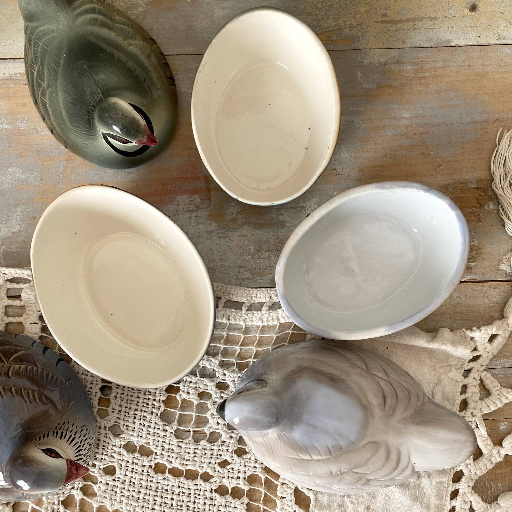 Ceramic partridge, zoomorphic terrines by Michet Caugant.