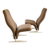 Paire de fauteuils lounge F784 'Concorde', Pierre Paulin, Artifort, années 60
