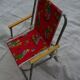 Folding child camping armhair, vintage 70s