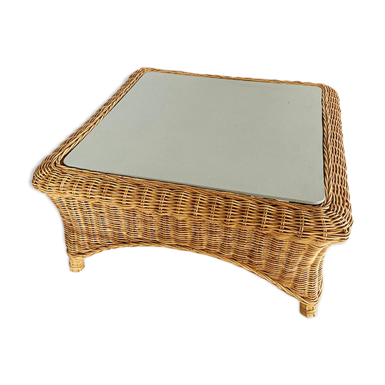 Rattan coffee table