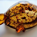 Murano speckled glass tortoise ashtray decoration