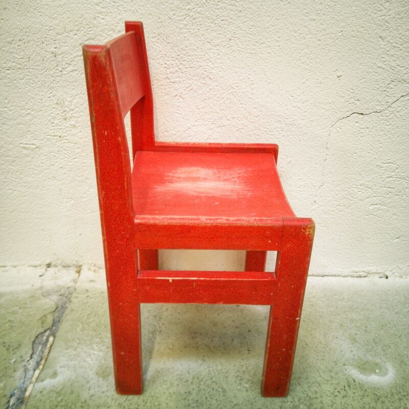 Chaise enfant rétro