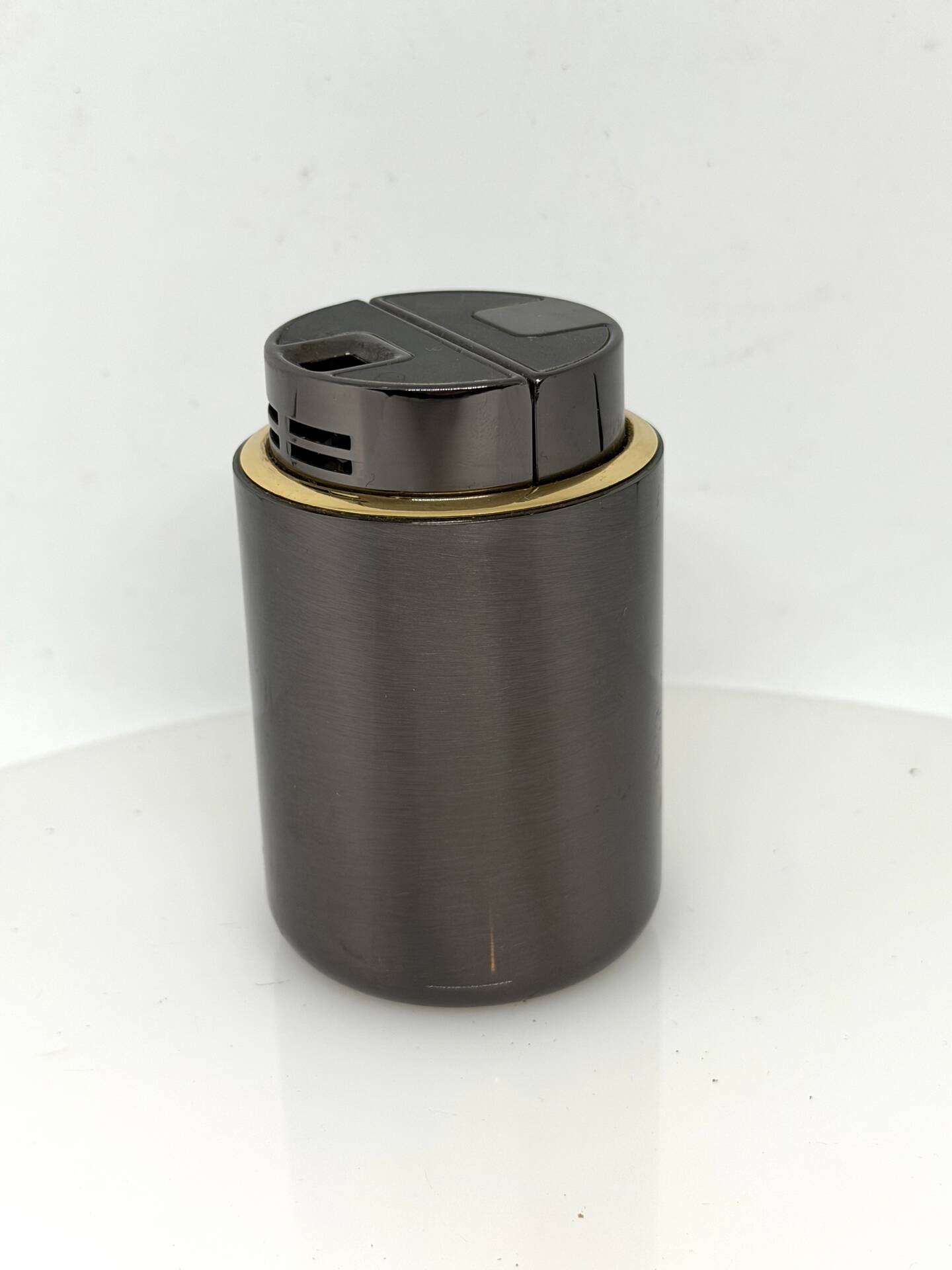Minimalist Vintage SAROME Japan Table Lighter Modernist in Metal