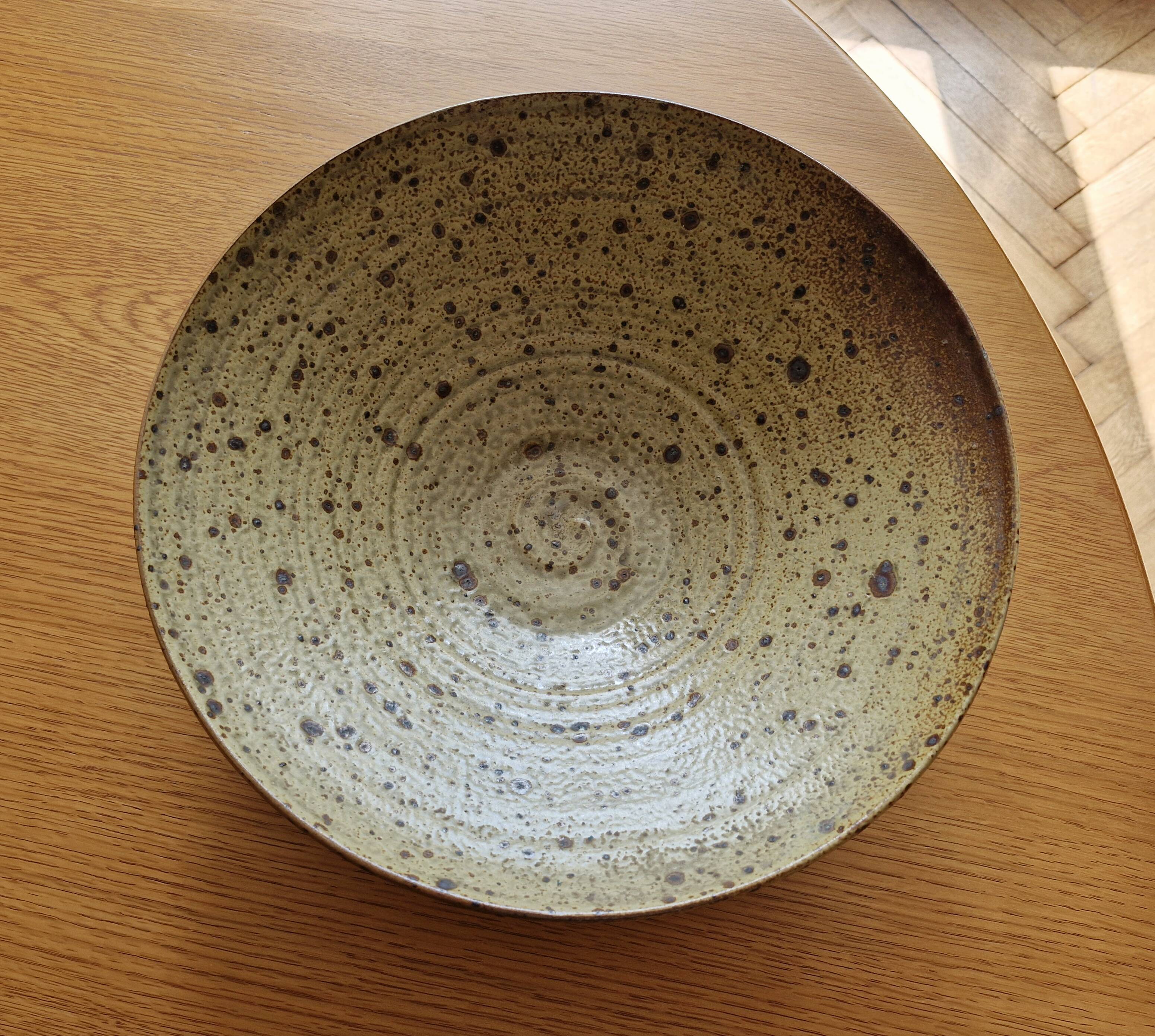 Pyrite stoneware bowl 35 cm