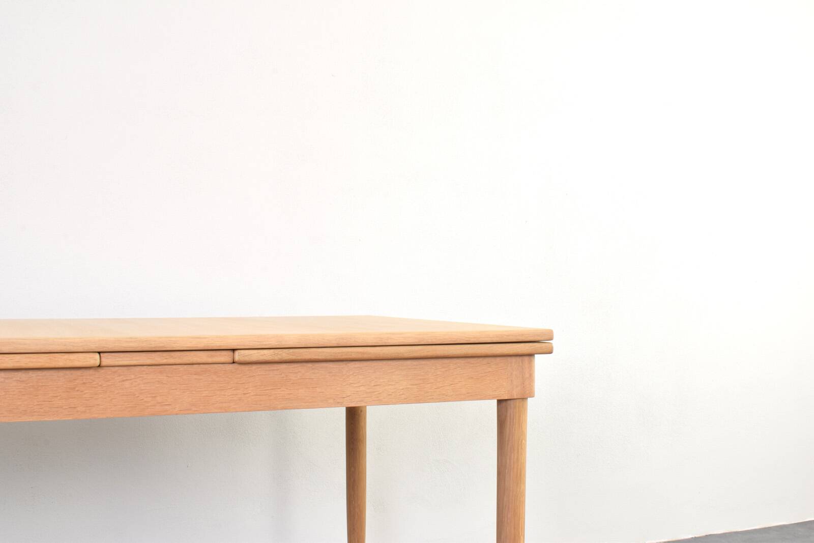 Mid-Century Danish Oak Extendable Dining Table, 1960s.