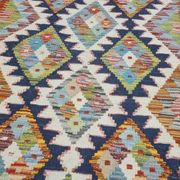 Vintage Afghan Kilim Made Of New Wool 79x119, 1980s