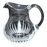 Petit pichet broc en cristal taillé vintage 8 cm - pot à lait crème