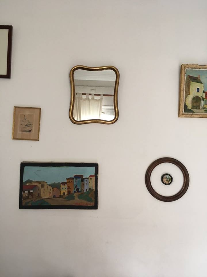 Mirror to the frame gilded to the original form 28 x 34cm