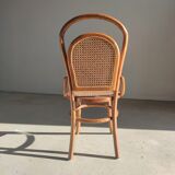 Chaise cannée en bois naturel