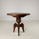 1920s Belgian Art Deco oak parquetry dining table