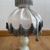 White marble floor lamp