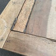 18th-century stripped chest in solid walnut