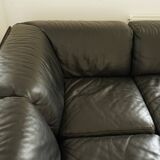 Canapé Modulaire Flandra en Cuir par Vico Magistretti pour Cassina, Italie, années 1970