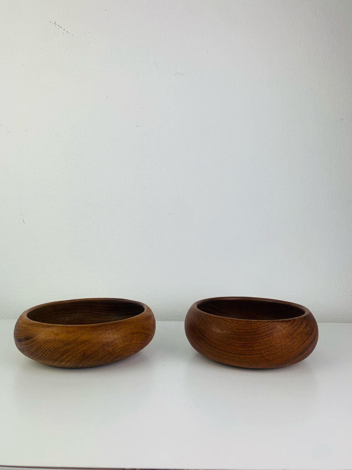 Pair of Scandinavian teak pocket trays, 1960s
